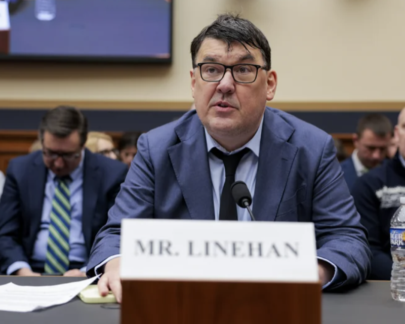 Graham Linehan testifying before Congress
